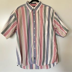 Vintage 90’s Y2K Dockers Button Down Short Sleeve Shirt Casual Lightweight Large